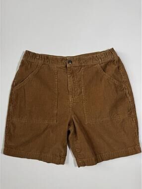 Line of Trade Corduroy Shorts Mens Medium Brown Cotton Casual 32x7